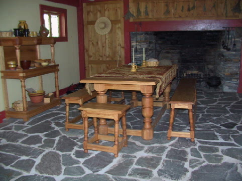 Replica of a kitchen from the 1600s