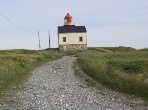 The trail comes right up to the back of the lighthouse and tower